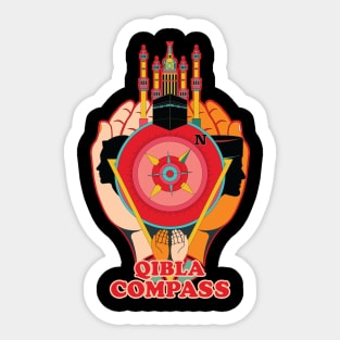 qibla compass Sticker